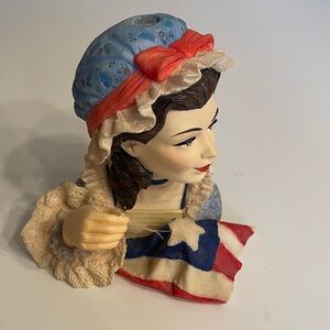 Cameo Girls Lady Head  Sasha 1776 “ Stars & Stripes”
Deluxe Lady Vase 2002